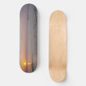 Sunset Beach Waves, Serene and Peaceful Coast Skateboard (Voorkant)