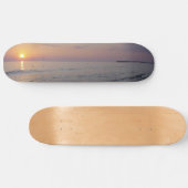 Sunset Beach Waves, Serene and Peaceful Coast Skateboard (Horizontaal)
