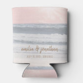 Sunset Beach Wedding Favor Blikjeskoeler (Achterkant)