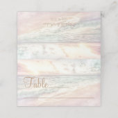 Sunset Beach Wedding Place Card (Buitenkant ongevouwen)