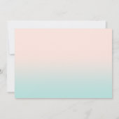 Sunset Beach Wedding, Plumeria Save the Date (Achterkant)