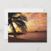 Sunset Beach Wedding RSVP (Voorkant)