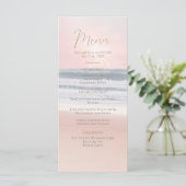 Sunset Beach Wedding | Seaside Beach Wedding Menu (Staand voorkant)