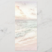 Sunset Beach Wedding | Seaside Beach Wedding Menu (Achterkant)