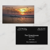 Sunset bedankt Visitekaartje (Voorkant / Achterkant)