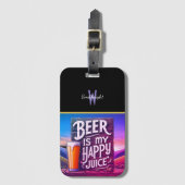 Sunset Bier Proost Bagagelabel (Voorkant (verticaal))