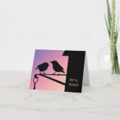 Sunset Birds Adreswijziging Aankondiging (Voorkant)