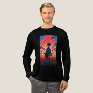 Sunset Blade: Tanjiro's Besluit Tri-Blend Shirt