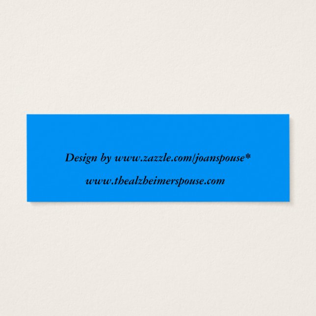 Sunset Bladwijzer Mini Visitekaartjes (Achterkant)