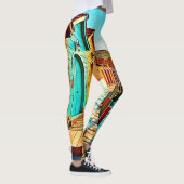 Sunset Bliss: Seaside Hues Leggings (Rechts)