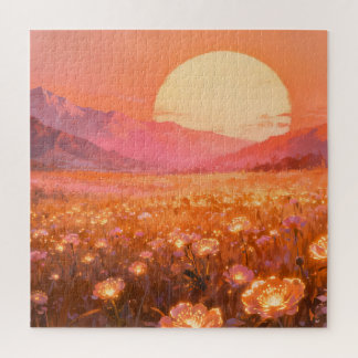 Sunset Bloom Jigsaw Puzzle