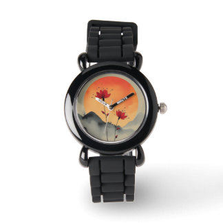 Sunset Blossom polshorloge Horloge
