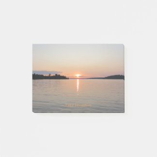 Sunset Blue Pink Lake Vermilion Post-it® Notes