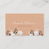 Sunset Boho Floral Design Visitekaartje (Voorkant)