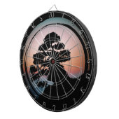 Sunset Bonsai Tree Ceramic Tile Desk Organizer Gol Dartbord (Voorkant Rechts)