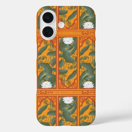 Sunset Botanisch Paneel Patroon - De Witte Lotus Case-Mate iPhone Case (Achterkant)
