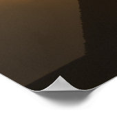 Sunset boven de Grote Pyramide Poster (Hoek)