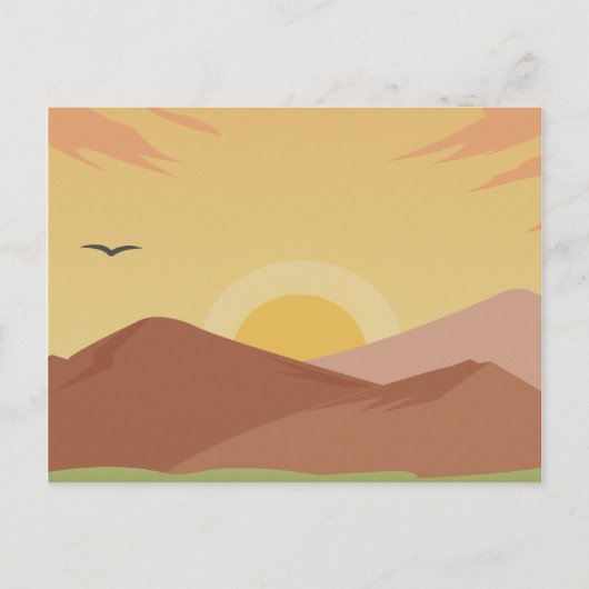 Sunset Briefkaart (Voorkant)
