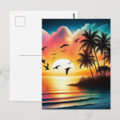 Sunset Briefkaart (Voorkant / Achterkant)