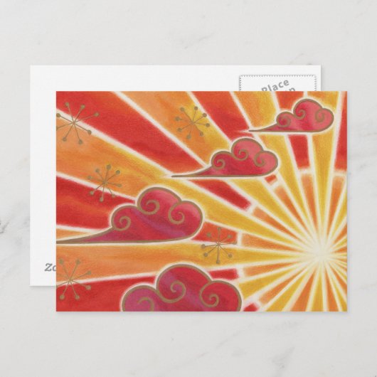 Sunset briefkaart (Voorkant / Achterkant)