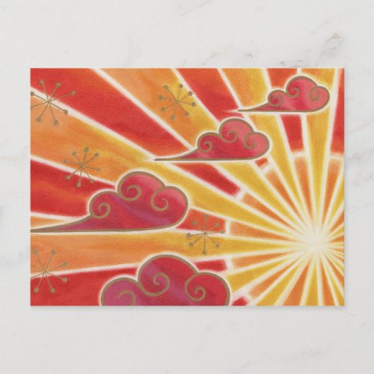 Sunset briefkaart (Voorkant)