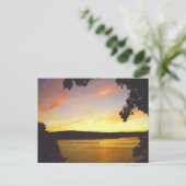 Sunset Briefkaart Lake Wallenpaupack (Staand voorkant)
