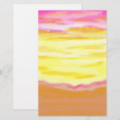 Sunset briefpapier papier (Voorkant / Achterkant)
