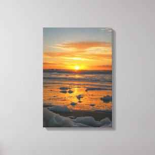 Sunset Bubbles Canvas Afdruk