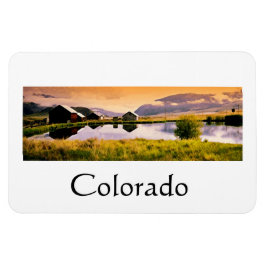 Sunset by the cabins Colorado Magneet