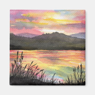 Sunset by the Lake Magneet