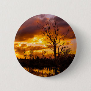 Sunset by the Lake Ronde Button 5,7 Cm
