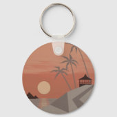 SUNSET CABANA sleutelhanger (Voorkant)