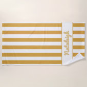 Sunset Cabana Stripe Strandlaken (Voorkant)