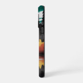 Sunset Cabin Reflection - Moody Natuur Landschap iPhone 16 Hoesje (Linkerkant)