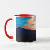 Sunset Cactus Desert Dusk Mok (Links)