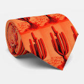 Sunset Cactus Stropdas (Opgerold)