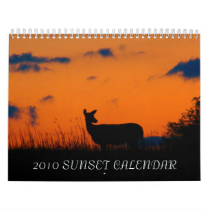 SUNSET CALENDAR 2010 KALENDER