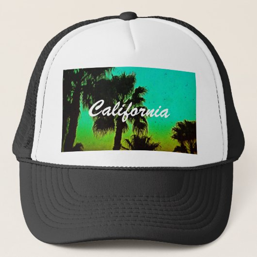 Sunset California Trucker Hat Pet (Voorkant)