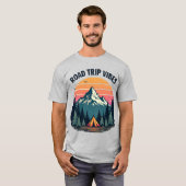 Sunset Camping T-Shirt (Devant entier)