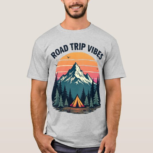 Sunset Camping T-Shirt (Devant)