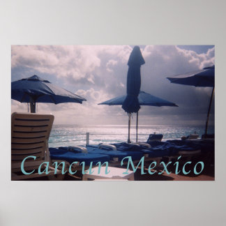 Sunset Cancun Mexico Poster