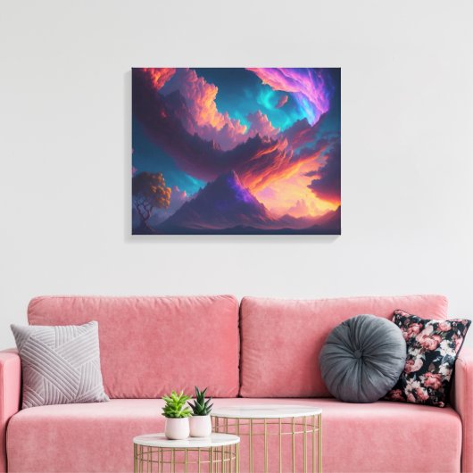 Sunset Canvas Afdruk (Insitu (Woonkamer))