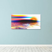 Sunset Canvas Afdruk (Insitu (Houten vloer))