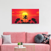 Sunset Canvas Afdruk (Insitu (Woonkamer))