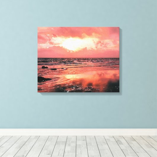 SUNSET CANVAS AFDRUK (Insitu (Houten vloer))
