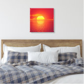 Sunset Canvas afdrukken (Insitu (Slaapkamer))