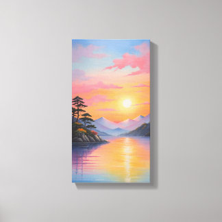 Sunset Canvas Muurkunst Afdruk