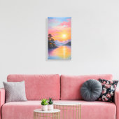 Sunset Canvas Muurkunst Afdruk (Insitu (Woonkamer))