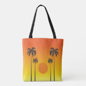 Sunset Canvas tas (Achterkant)