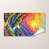  Sunset Canyon River Art Bad Handdoek (Handdoek)